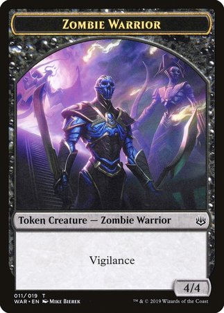 Zombie Warrior Token [War of the Spark Tokens]-1