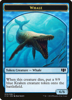 Whale // Zombie (011/036) Double-Sided Token [Commander 2014 Tokens]-1
