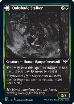 Oakshade Stalker // Moonlit Ambusher [Innistrad: Double Feature]-1