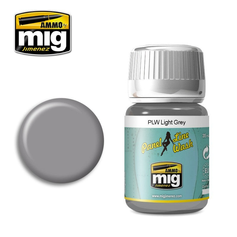 Ammo by MIG Panel Line Wash Light Grey 35ml-1