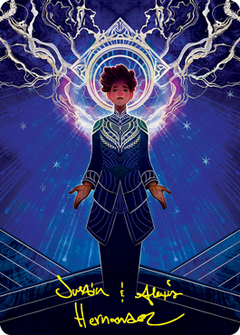 Brainstorm Art Card (Gold-Stamped Signature) [Strixhaven: School of Mages Art Series]-1