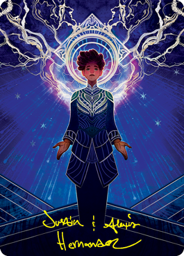Brainstorm Art Card (Gold-Stamped Signature) [Strixhaven: School of Mages Art Series]-1