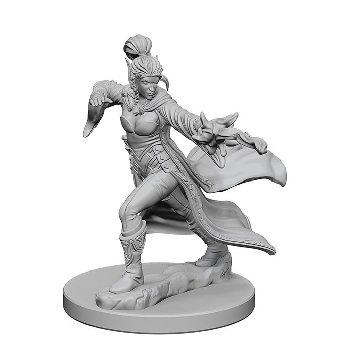Pathfinder Deep Cuts Unpainted Miniatures Elf Female Sorcerer-1