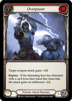 Overpower (Red) [U-WTR123] (Welcome to Rathe Unlimited)  Unlimited Rainbow Foil-1