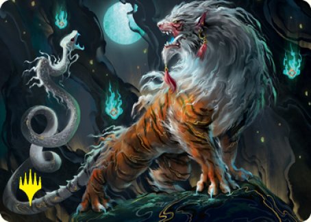 Gloomshrieker Art Card (Gold-Stamped Signature) [Kamigawa: Neon Dynasty Art Series]-1