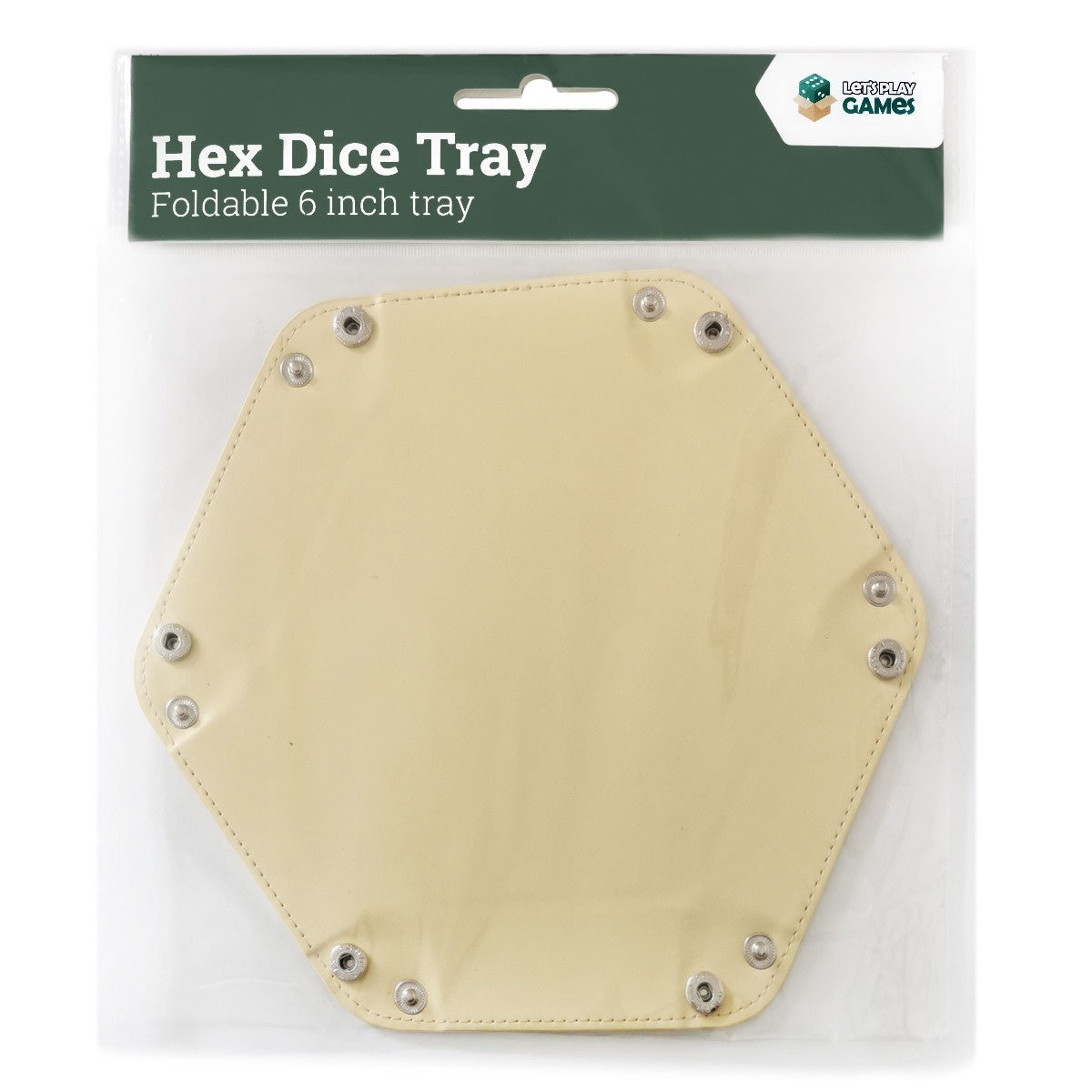 LPG Hex Dice Tray 6" Yellow-1
