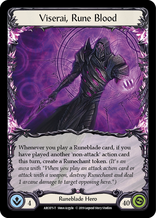 Viserai, Rune Blood [ARC075-T] (Arcane Rising)  1st Edition Normal-1