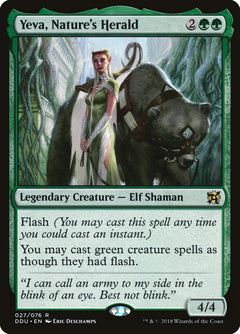 Yeva, Nature's Herald [Duel Decks: Elves vs. Inventors]-1