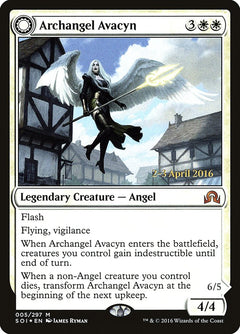 Archangel Avacyn // Avacyn, the Purifier [Shadows over Innistrad Prerelease Promos]-1