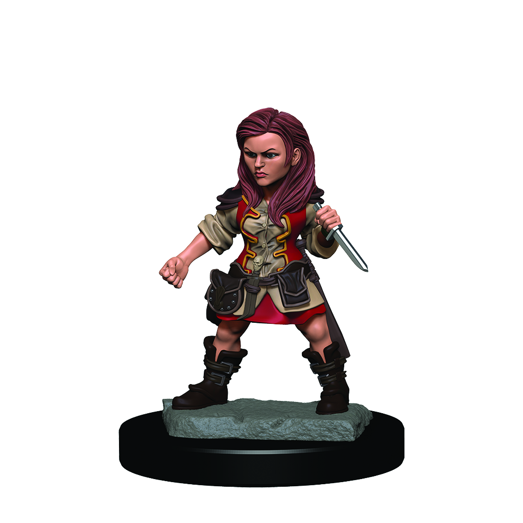 D&D Premium Painted Figures Halfling Female Rogue-1