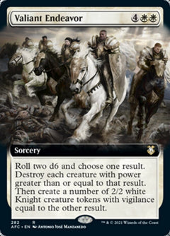 Valiant Endeavor (Extended Art) [Dungeons & Dragons: Adventures in the Forgotten Realms Commander]-1