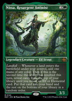 Nissa, Resurgent Animist (Foil Etched) [March of the Machine: The Aftermath]-1