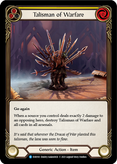 Talisman of Warfare [EVR193] (Everfest)  1st Edition Normal-1