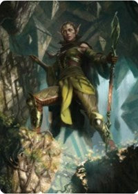 Nissa of Shadowed Boughs 1 Art Card [Zendikar Rising Art Series]-1
