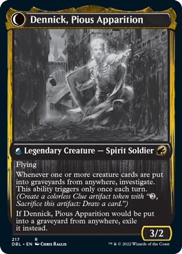 Dennick, Pious Apprentice // Dennick, Pious Apparition [Innistrad: Double Feature]-2