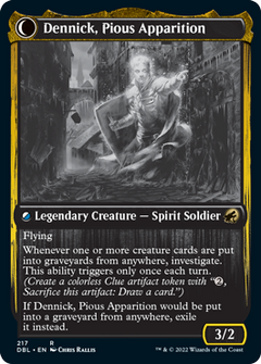 Dennick, Pious Apprentice // Dennick, Pious Apparition [Innistrad: Double Feature]-2