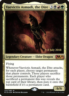 Vaevictis Asmadi, the Dire [Core Set 2019 Prerelease Promos]-1