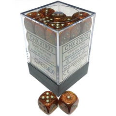 CHX 27903 Glitter 12mm d6 Gold/Silver Block (36)-1