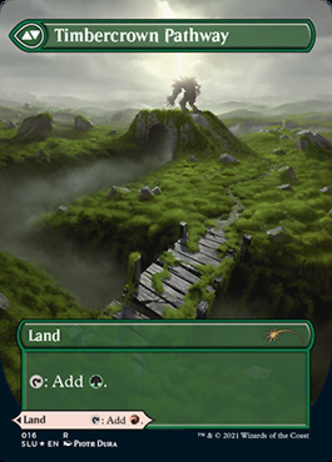 Cragcrown Pathway // Timbercrown Pathway (Borderless) [Secret Lair: Ultimate Edition 2]-2