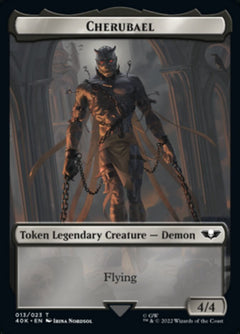 Astartes Warrior // Cherubael Double-Sided Token (Surge Foil) [Warhammer 40,000 Tokens]-2