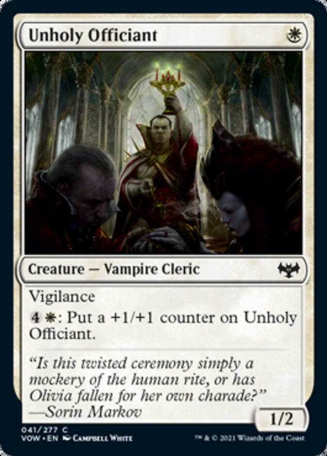 Unholy Officiant [Innistrad: Crimson Vow]-1