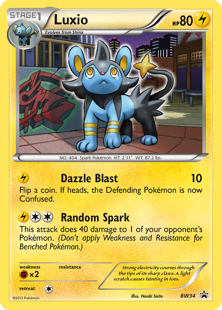 Luxio (BW34) [Black & White: Black Star Promos]-1