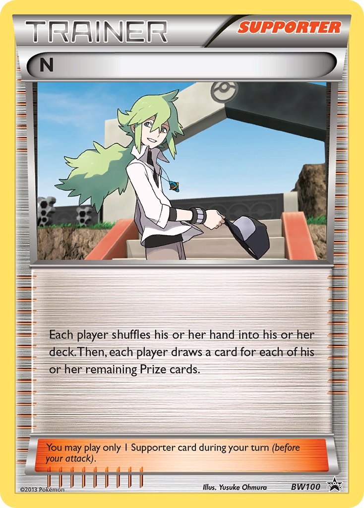 N (BW100) (League Promo) (Supporter Battle Arena Deck Exclusive) (Theme Deck Exclusive) [Black & White: Black Star Promos]-1