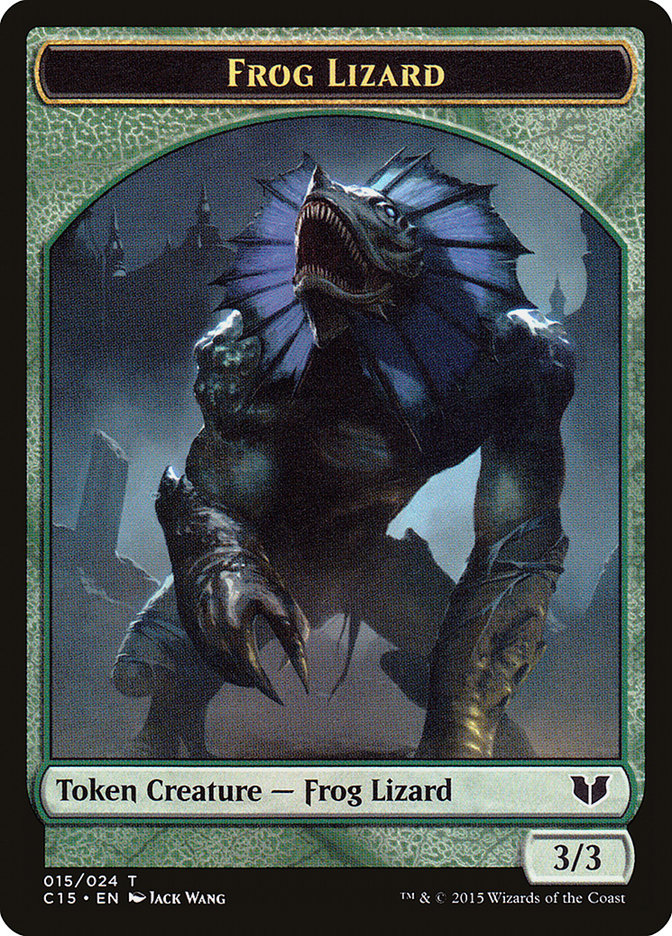 Frog Lizard // Germ Double-Sided Token [Commander 2015 Tokens]-1