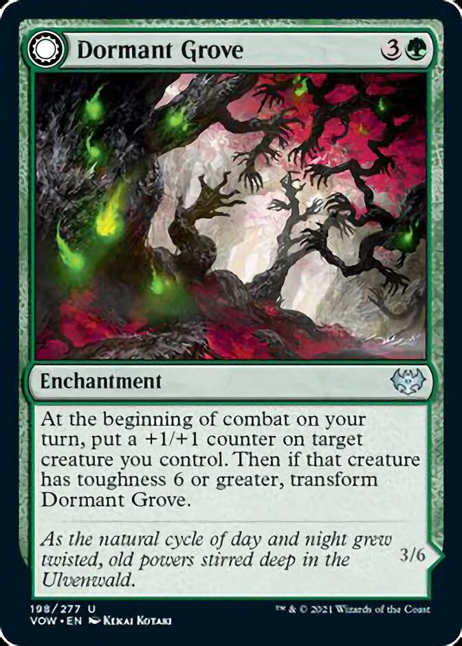 Dormant Grove // Gnarled Grovestrider [Innistrad: Crimson Vow]-1