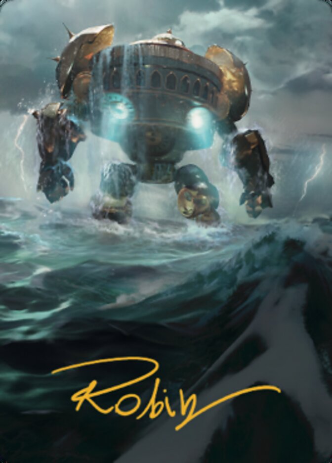 Island Art Card (Gold-Stamped Signature) [The Brothers' War Art Series]-1