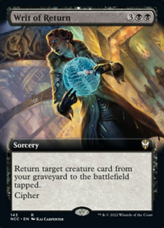 Writ of Return (Extended Art) [Streets of New Capenna Commander]-1