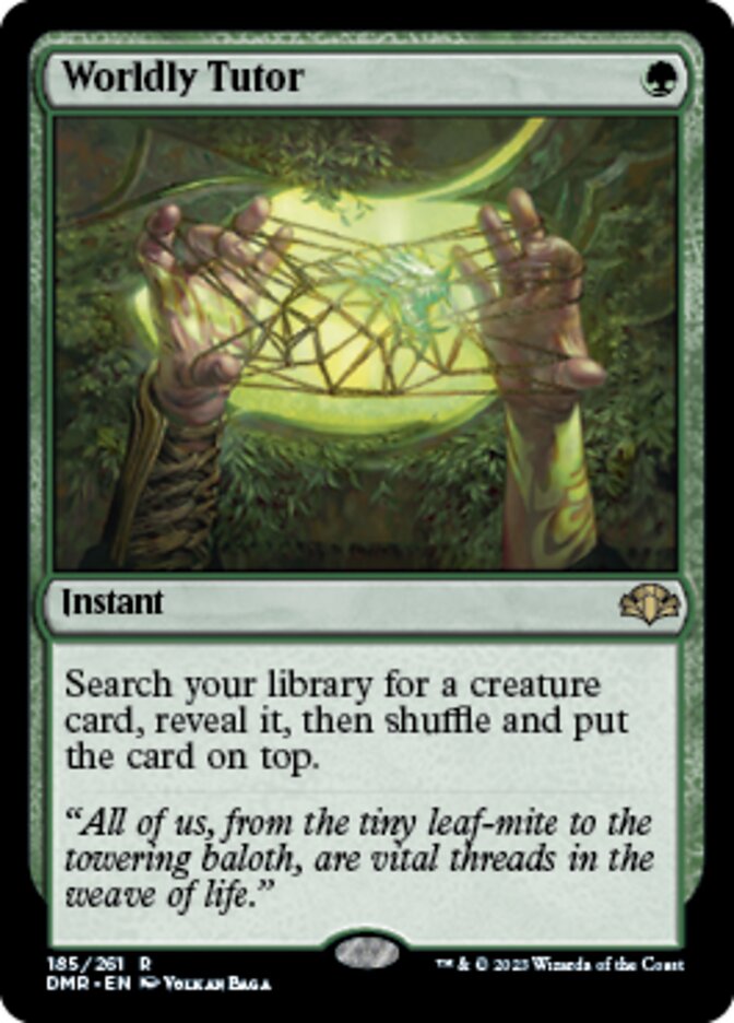 Worldly Tutor [Dominaria Remastered]-1