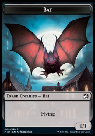 Bat Token [Innistrad: Midnight Hunt Tokens]-1