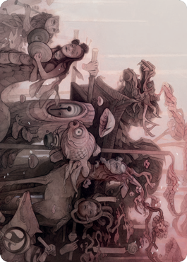 March of Burgeoning Life Art Card [Kamigawa: Neon Dynasty Art Series]-1