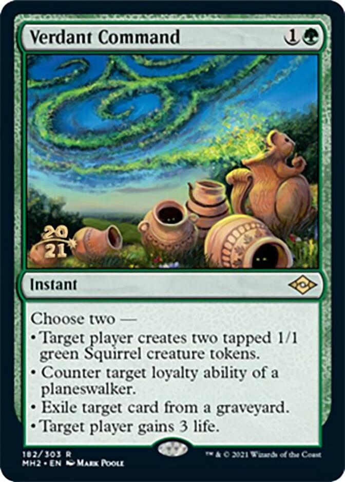 Verdant Command [Modern Horizons 2 Prerelease Promos]-1