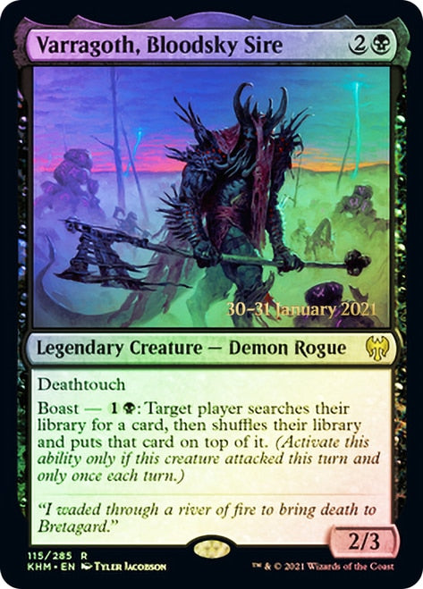 Varragoth, Bloodsky Sire [Kaldheim Prerelease Promos]-1