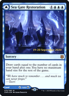 Sea Gate Restoration // Sea Gate, Reborn [Zendikar Rising Prerelease Promos]-1