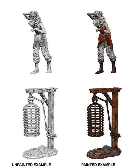 WizKids Deep Cuts Unpainted Miniatures Hanging Cage-1