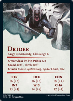 Drider Art Card [Dungeons & Dragons: Adventures in the Forgotten Realms Art Series]-2