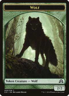 Wolf Token [Shadows over Innistrad Tokens]-1