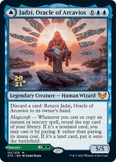 Jadzi, Oracle of Arcavios // Journey to the Oracle [Strixhaven: School of Mages Prerelease Promos]-1