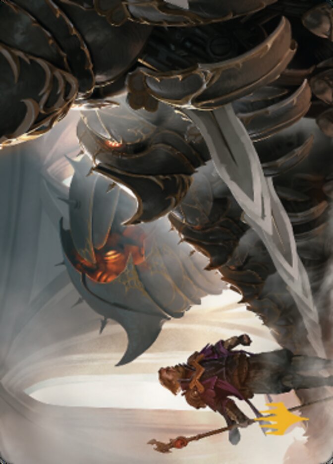 Mass Production Art Card (Gold-Stamped Planeswalker Symbol) [The Brothers' War Art Series]-1