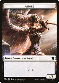 Angel // Horror Double-Sided Token [Commander Legends Tokens]-1
