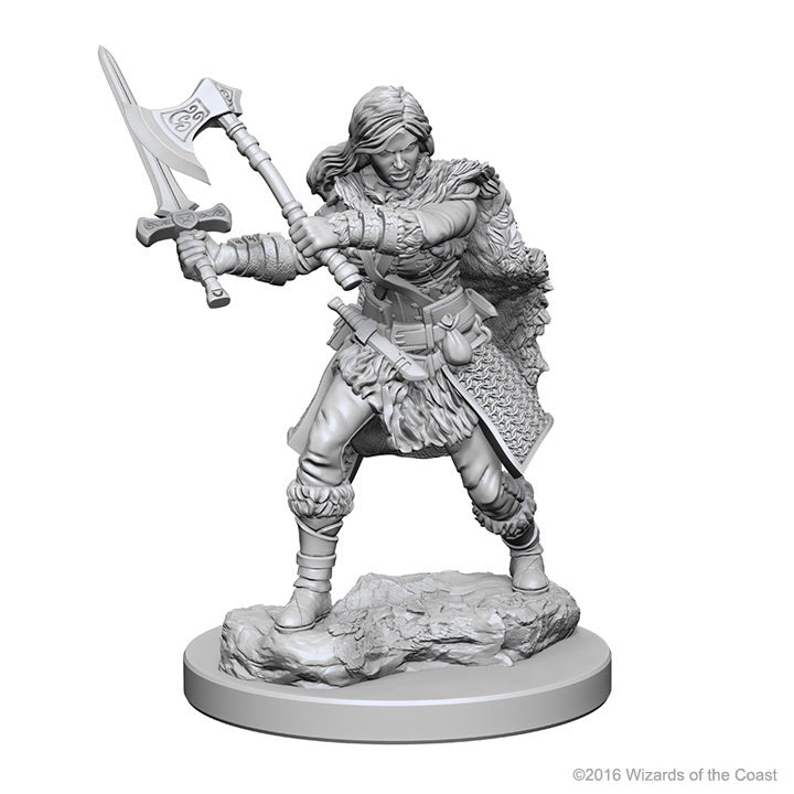 D&D Nolzurs Marvelous Unpainted Miniatures Human Female Barbarian