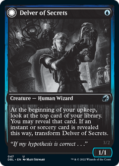 Delver of Secrets // Insectile Aberration [Innistrad: Double Feature]-1