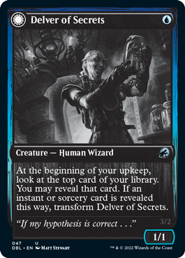 Delver of Secrets // Insectile Aberration [Innistrad: Double Feature]-1
