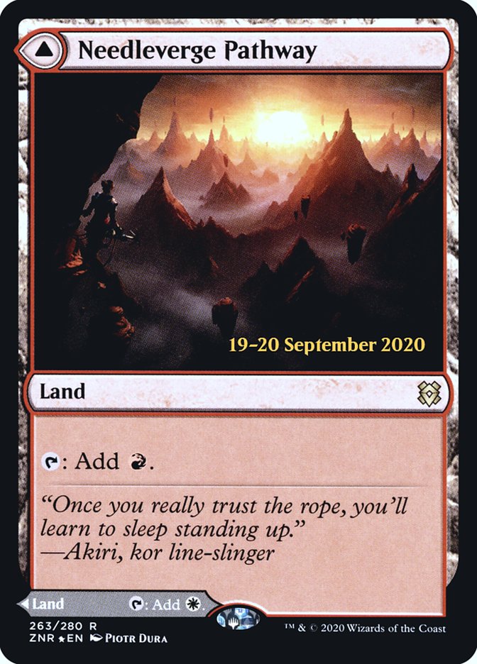 Needleverge Pathway // Pillarverge Pathway [Zendikar Rising Prerelease Promos]-1