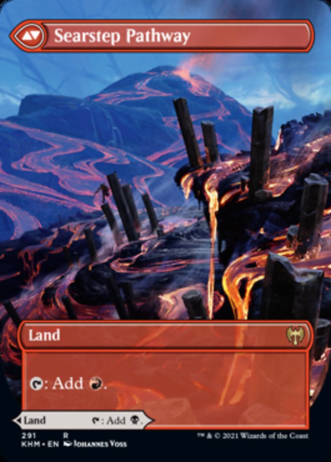 Blightstep Pathway // Searstep Pathway (Borderless Alternate Art) [Kaldheim]-2