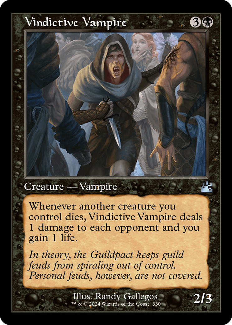 Vindictive Vampire (Retro Frame) [Ravnica Remastered]-1