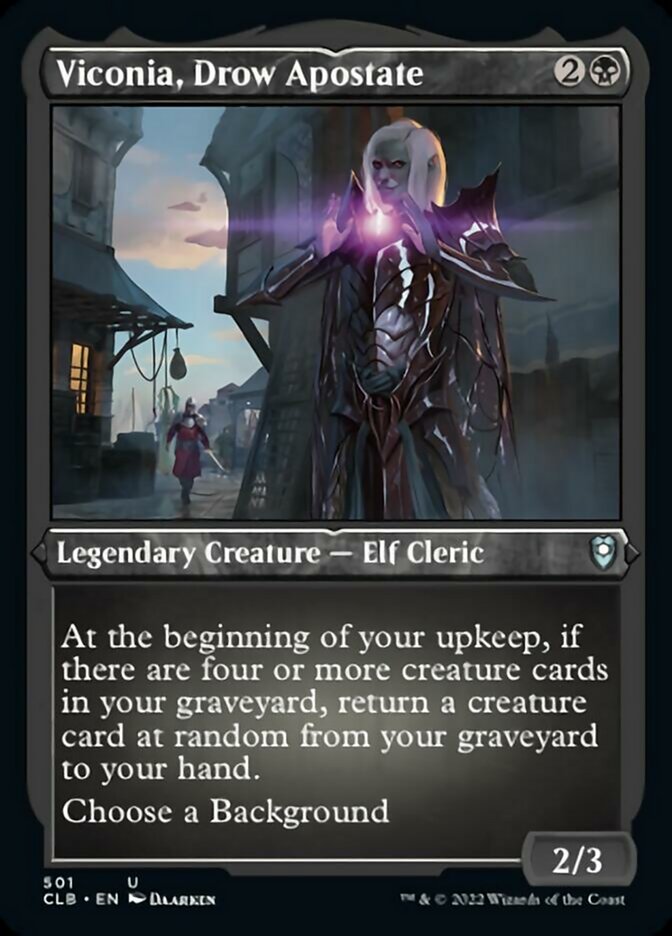 Viconia, Drow Apostate (Foil Etched) [Commander Legends: Battle for Baldur's Gate]-1